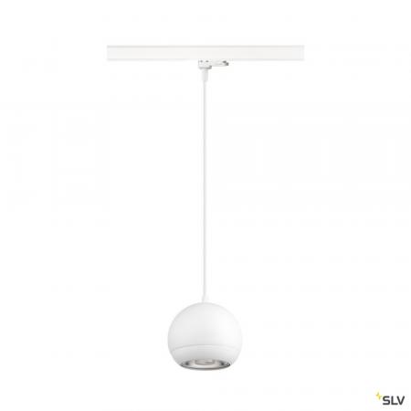 SLV 1008177 LIGHT EYE® 150, 3~ Pendelleuchte, GU10, Pendellänge 150 cm, 1x max. 13 W, matt weiß