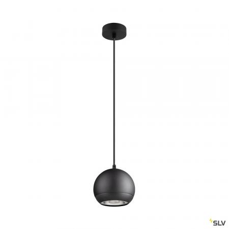 SLV 1008178 LIGHT EYE® 150, Pendelleuchte, GU10, Pendellänge 150 cm, 1x max. 13 W, matt schwarz