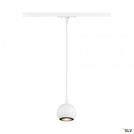 SLV 1008169 LIGHT EYE® 90, 1~ Pendelleuchte, GU10, Pendellänge 150 cm, 1x max. 6 W, matt weiß