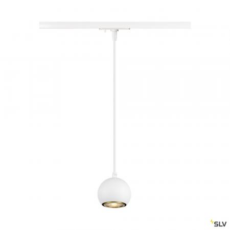 SLV 1008169 LIGHT EYE® 90, 1~ Pendelleuchte, GU10, Pendellänge 150 cm, 1x max. 6 W, matt weiß