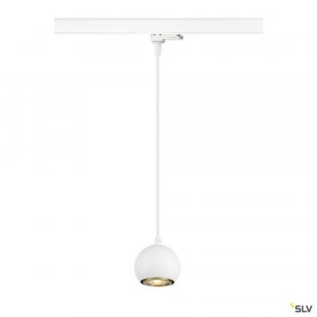 SLV 1008171 LIGHT EYE® 90, 3~ Pendelleuchte, GU10, Pendellänge 150 cm, 1x max. 6 W, matt weiß