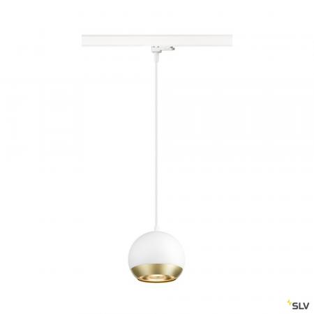 SLV 1008177 LIGHT EYE® 150, 3~ Pendelleuchte, GU10, Pendellänge 150 cm, 1x max. 13 W, matt weiß