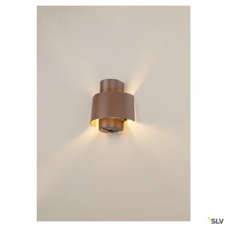 SLV 1008198 PHOTONI CYL, Wandaufbauleuchte, zylindrisch, 1x max. 13 W, E27, rost