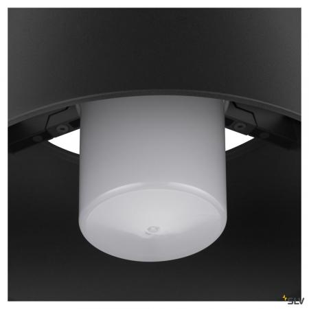 SLV 1008199 PHOTONI CYL, Deckenaufbauleuchte, zylindrisch, 1x max. 13 W, E27, schwarz