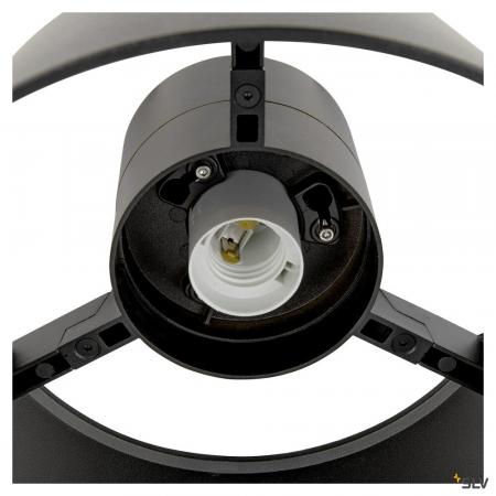 SLV 1008199 PHOTONI CYL, Deckenaufbauleuchte, zylindrisch, 1x max. 13 W, E27, schwarz