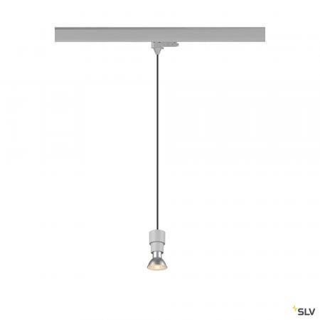 SLV 1008212 PURI 2.0 Basic, 3~ Pendelleuchte, GU10, Pendellänge 200 cm, 1x max. 6 W, grau