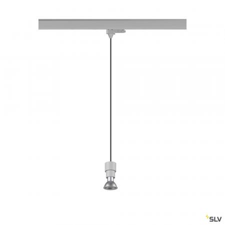 SLV 1008212 PURI 2.0 Basic, 3~ Pendelleuchte, GU10, Pendellänge 200 cm, 1x max. 6 W, grau