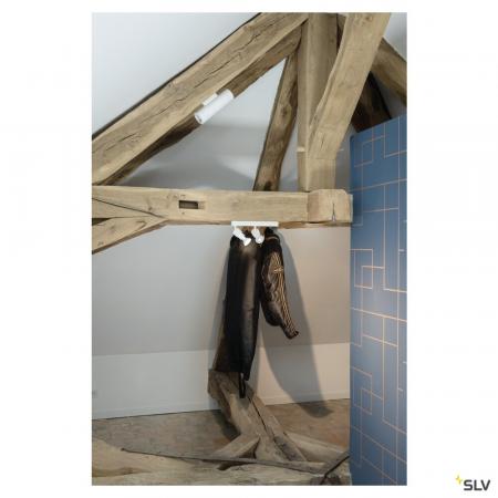 SLV 1008232 PURI 2.0 Basic, Wand- und Deckenaufbauleuchte, asymmetrisch, rund, 2 x max. 6 W GU10, weiß