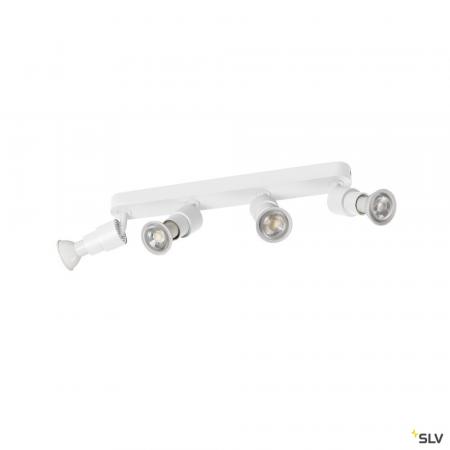 SLV 1008238 PURI 2.0 Basic, Wand- und Deckenaufbauleuchte, long, 4 x max. 6 W GU10, weiß