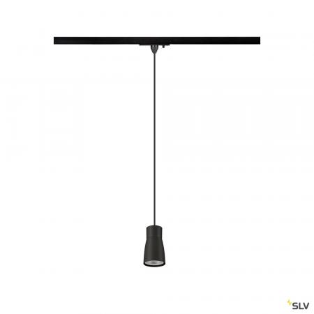 SLV 1008262 PURI 2.0 Dome, 1~ Pendelleuchte, GU10, Pendellänge 200 cm, 1x max. 6 W, schwarz