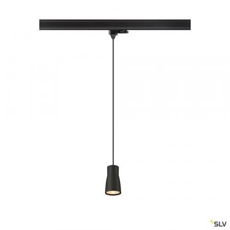 SLV 1008281 PURI 2.0 Dome, 3~ Pendelleuchte, GU10, Pendellänge 200 cm, 1x max. 6 W, schwarz