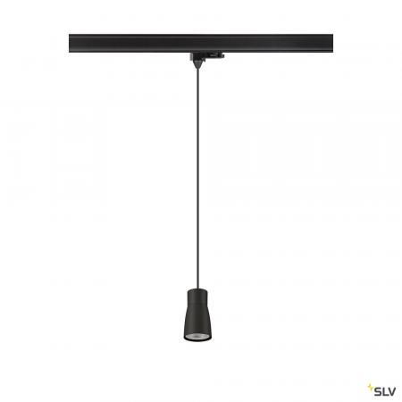 SLV 1008281 PURI 2.0 Dome, 3~ Pendelleuchte, GU10, Pendellänge 200 cm, 1x max. 6 W, schwarz