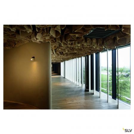 SLV 1008293 PURI 2.0 Dome, Wand- und Deckenaufbauleuchte, 1x max. 6 W GU10, schwarz / gold