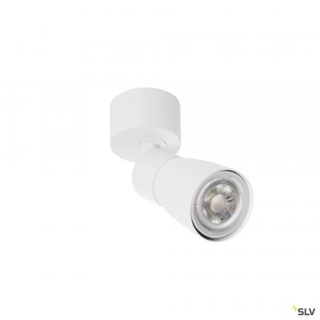 SLV 1008294 PURI 2.0 Dome, Wand- und Deckenaufbauleuchte, 1x max. 6 W GU10, weiß