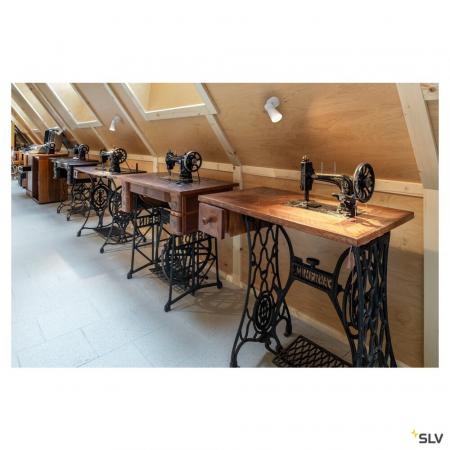 SLV 1008294 PURI 2.0 Dome, Wand- und Deckenaufbauleuchte, 1x max. 6 W GU10, weiß