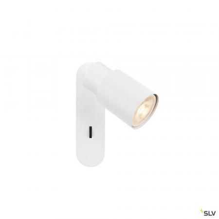 SLV 1008298 PURI 2.0 Tube, Wand- und Deckenaufbauleuchte, Schalter, rechteckig, 1x max. 6 W GU10, weiß