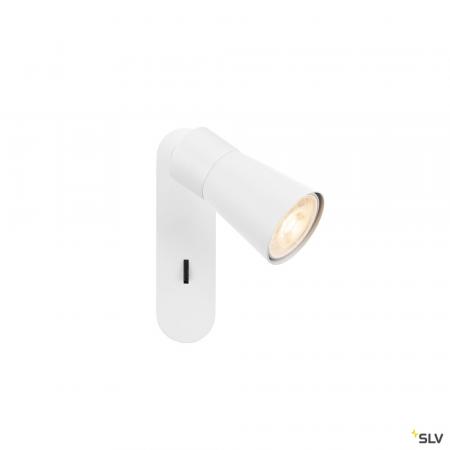 SLV 1008302 PURI 2.0 Cone, Wand- und Deckenaufbauleuchte, Schalter, rechteckig, 1x max. 6 W GU10, weiß
