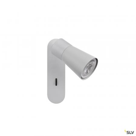 SLV 1008303 PURI 2.0 Cone, Wand- und Deckenaufbauleuchte, Schalter, rechteckig, 1x max. 6 W GU10, grau