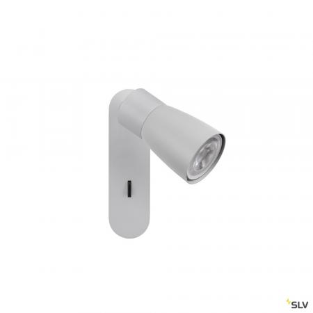 SLV 1008307 PURI 2.0 Dome, Wand- und Deckenaufbauleuchte, Schalter, rechteckig, 1x max. 6 W GU10, grau