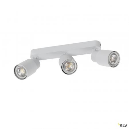 SLV 1008323 PURI 2.0 Tube, Wand- und Deckenaufbauleuchte, long, 3 x max. 6 W GU10, grau