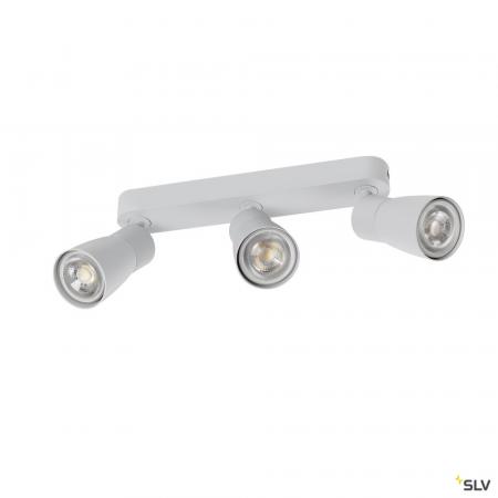 SLV 1008331 PURI 2.0 Dome, Wand- und Deckenaufbauleuchte, long, 3 x max. 6 W GU10, grau