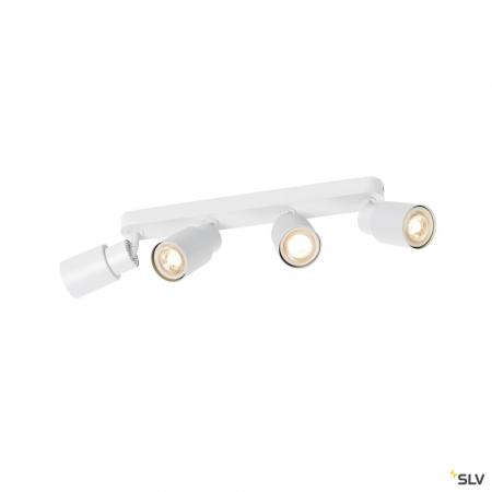 SLV 1008346 PURI 2.0 Tube, Wand- und Deckenaufbauleuchte, long, 4 x max. 6 W GU10, weiß