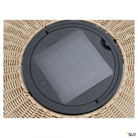 SLV 1008387 ADEGAN, Outdoor Stehleuchte, Solar, 2200 K, IP65, braun