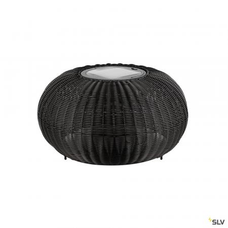 SLV 1008388 ADEGAN, Outdoor Stehleuchte, flat, Solar, 2200 K, IP65, schwarz