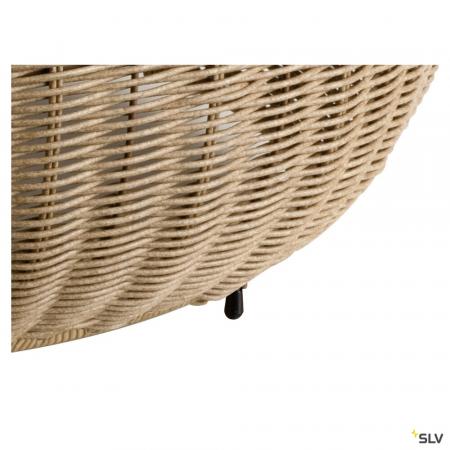 SLV 1008389 ADEGAN, Outdoor Stehleuchte, flat, Solar, 2200 K, IP65, braun