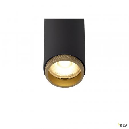 SLV 1008392 GRIP! S, 1~ Spot, zylindrisch, 2700 K, 11 W, PHASE, 29°, schwarz / gold