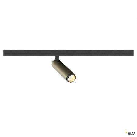 SLV 1008413 GRIP! S, 48V Spot, zylindrisch, 3000 K, 9.8 W, DALI, 29°, bronze / schwarz