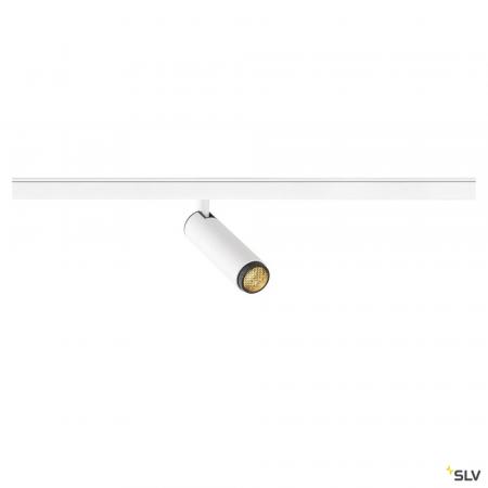 SLV 1008415 GRIP! S, 48V Spot, zylindrisch, 2000-3000 K, 9.8 W, DALI, Dim-to-Warm, 29°, weiß / schwarz