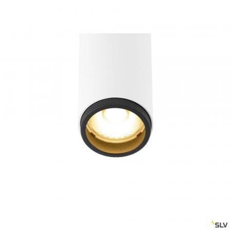 SLV 1008415 GRIP! S, 48V Spot, zylindrisch, 2000-3000 K, 9.8 W, DALI, Dim-to-Warm, 29°, weiß / schwarz