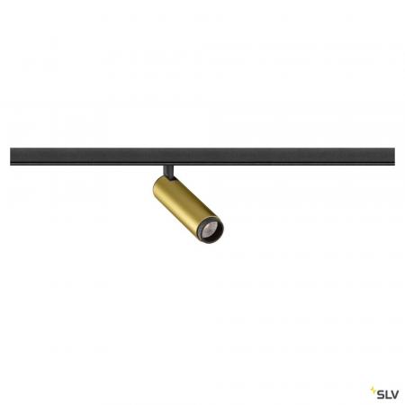 SLV 1008419 GRIP! S, 48V Spot, zylindrisch, 2000-3000 K, 9.8 W, DALI, Dim-to-Warm, 29°, gold / schwarz
