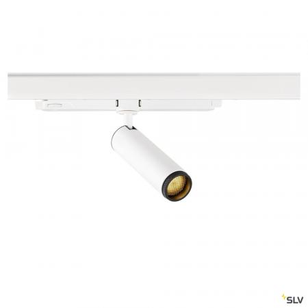 SLV 1008439 GRIP! M, 3~ Spot, zylindrisch, 2000-3000 K, 15 W, DALI, Dim-to-Warm, Touch, 42°, weiß / schwarz