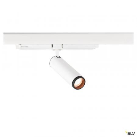 SLV 1008439 GRIP! M, 3~ Spot, zylindrisch, 2000-3000 K, 15 W, DALI, Dim-to-Warm, Touch, 42°, weiß / schwarz