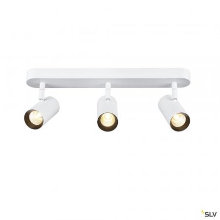 SLV 1008717 NOBLO®, Wand- und Deckenaufbauleuchte, triple, rund, 2700 K, 19 W, PHASE, 32°, weiß