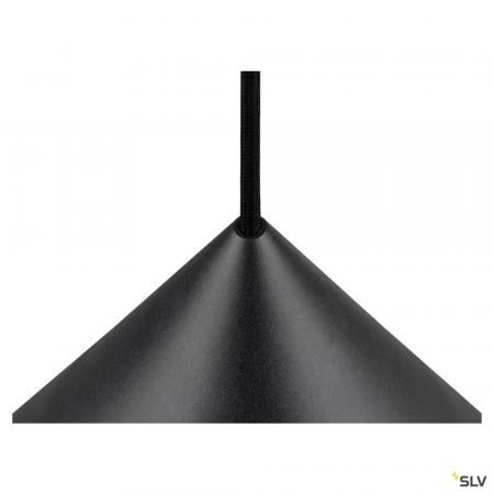 SLV 1008505 MAGICO 38, Pendelleuchte, E27, Pendellänge 180 cm, 1x max. 10 W, matt schwarz / gold