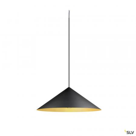 SLV 1008508 MAGICO 55, Pendelleuchte, E27, Pendellänge 180 cm, 1x max. 10 W, matt schwarz / gold