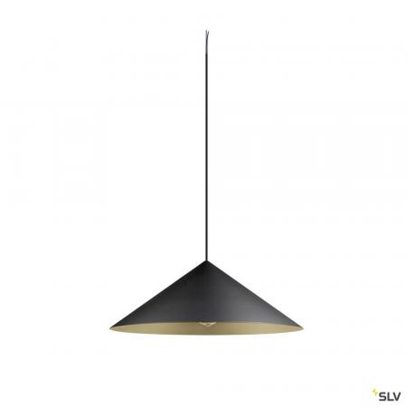 SLV 1008508 MAGICO 55, Pendelleuchte, E27, Pendellänge 180 cm, 1x max. 10 W, matt schwarz / gold