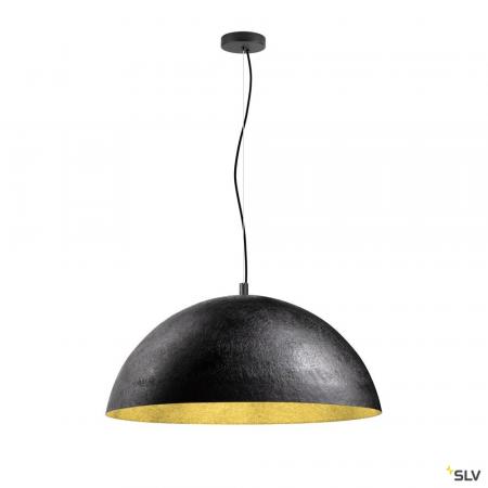 SLV 1008538 FORCHINI 70, Pendelleuchte, E27, Pendellänge 150 cm, 1x max. 40 W, matt schwarz / matt gold