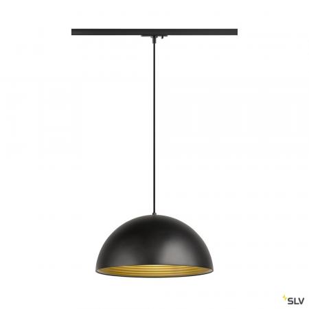 SLV 1008540 FORCHINI M 40 TRACK, 1~ Pendelleuchte, E27, Pendellänge 150 cm, Adapter schwarz, 1x max. 40 W, matt schwarz / matt gold