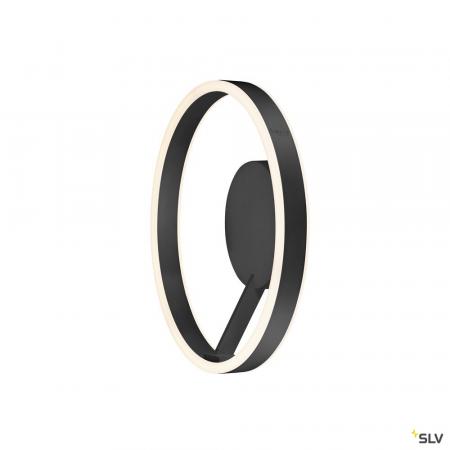 SLV 1008547 ONE, Wand- und Deckenaufbauleuchte, rund, 2700/3000 K, 14 W, PHASE, 130°, schwarz