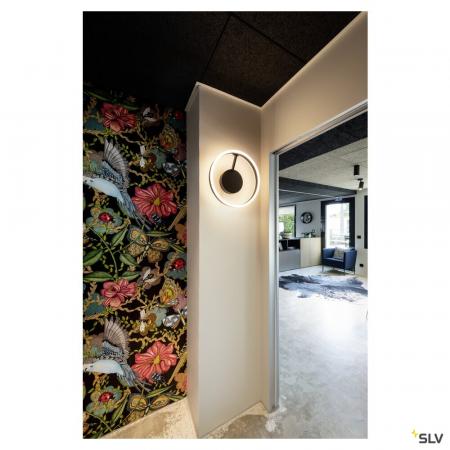 SLV 1008547 ONE, Wand- und Deckenaufbauleuchte, rund, 2700/3000 K, 14 W, PHASE, 130°, schwarz