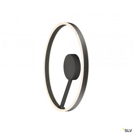 SLV 1008550 ONE, Wand- und Deckenaufbauleuchte, rund, 2700/3000 K, 23 W, PHASE, 130°, schwarz