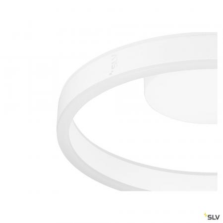 SLV 1008552 ONE, Wand- und Deckenaufbauleuchte, rund, 2700/3000 K, 14 W, DALI, Touch, 130°, weiß