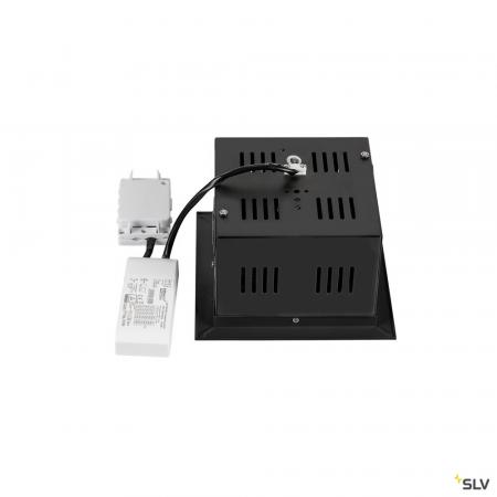 SLV 1008568 KADUX, Deckeneinbauleuchte, single, 3000 K, DALI 2, Touch, 30°, schwarz