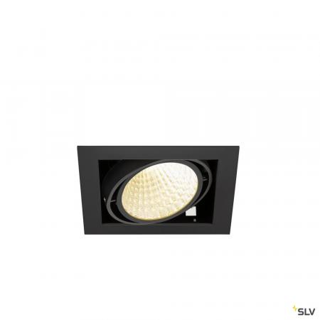 SLV 1008568 KADUX, Deckeneinbauleuchte, single, 3000 K, DALI 2, Touch, 30°, schwarz