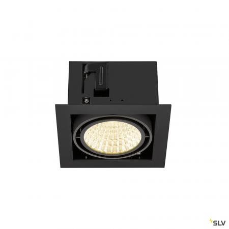 SLV 1008568 KADUX, Deckeneinbauleuchte, single, 3000 K, DALI 2, Touch, 30°, schwarz