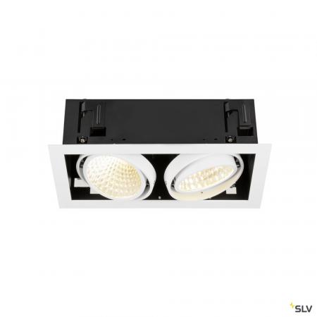 SLV 1008571 KADUX, Deckeneinbauleuchte, double, 3000 K, DALI 2, Touch, 30°, weiß